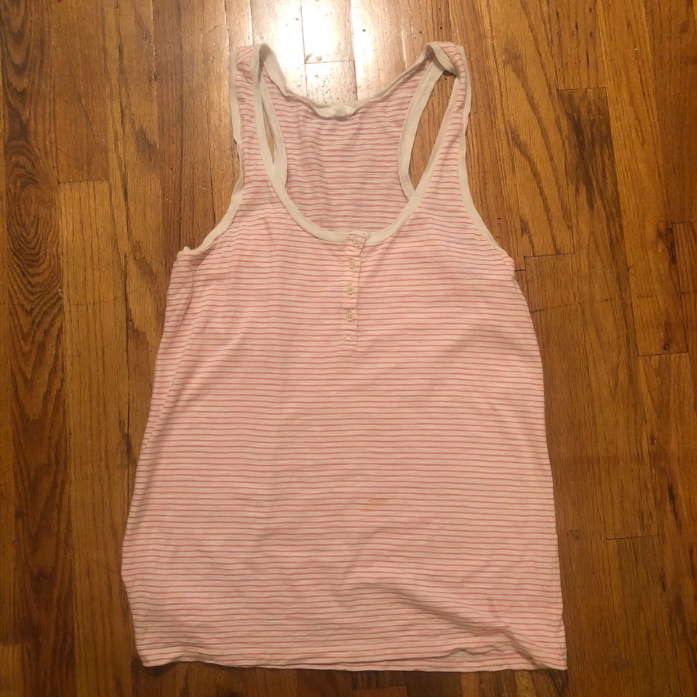 ⭐️ J. Crew Light Pink Striped Tank